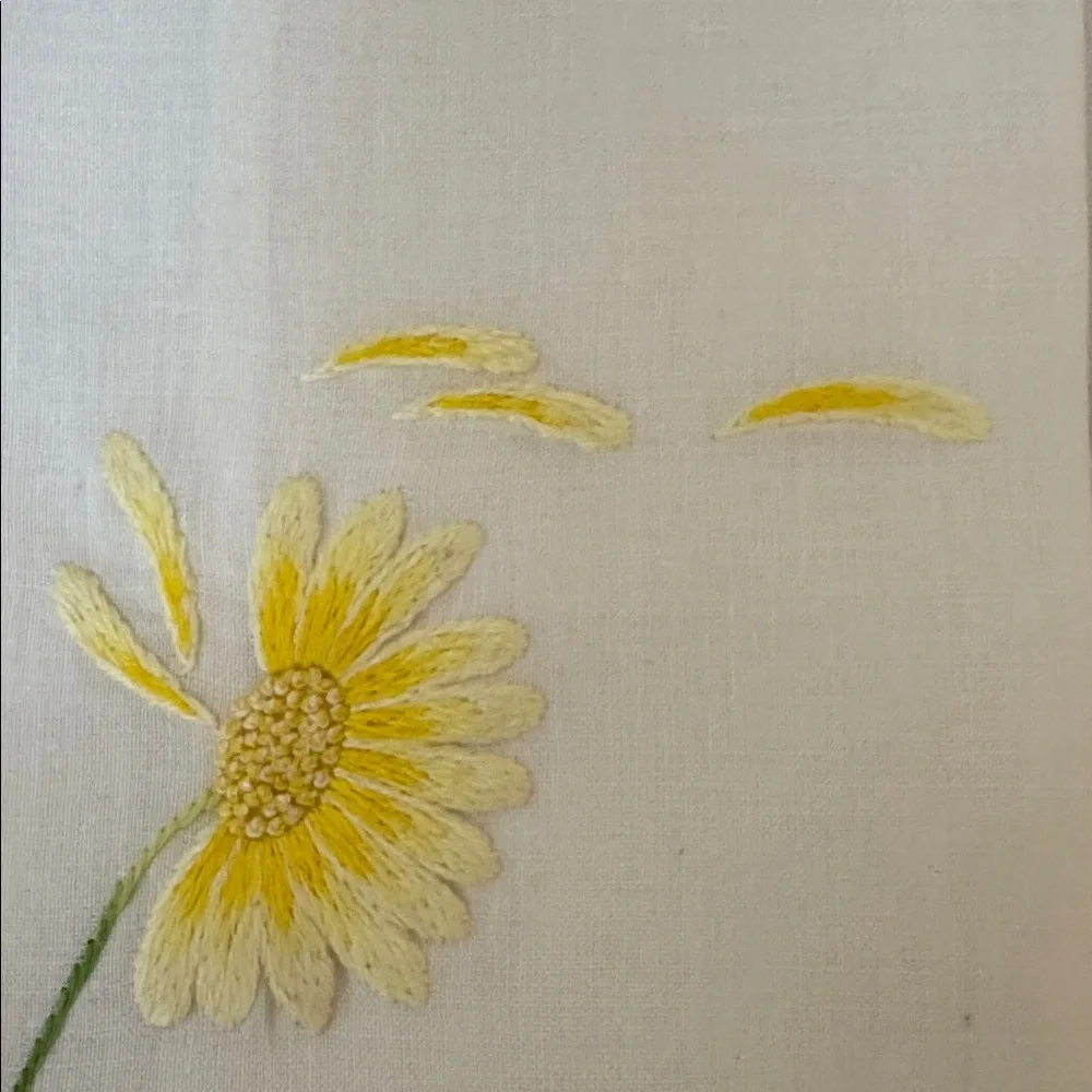 Embroidered Linen Hand Towel